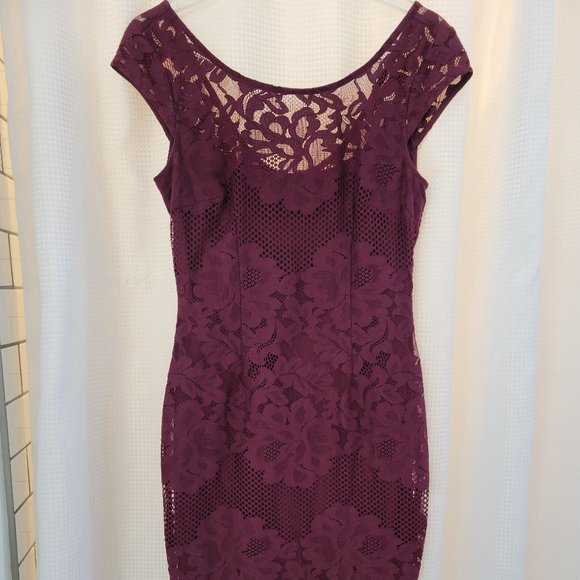 Fitted Lace Dress - Picture 1 of 4